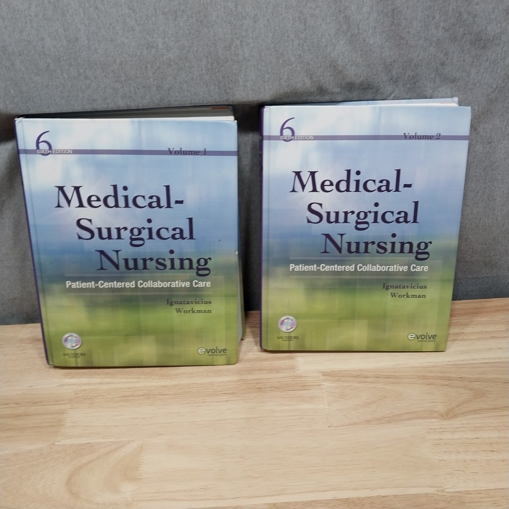 Medical-Surgical Nursing Textbook 6th Ed Vol 1 & 2 Ignatavicius Saunders Hard